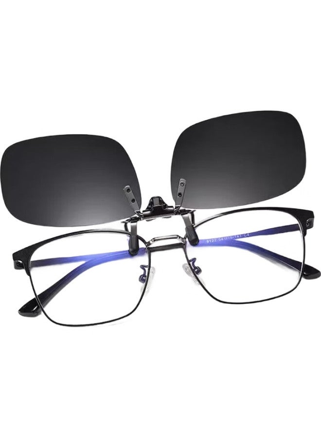 Boshide Polarized Photochromic Clip-On Sunglasses For Driving Men Women Night Vision Grey Lens - Image 2