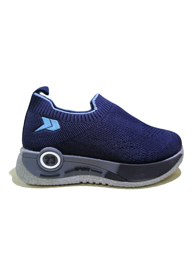 Slip-On Sneakers with a Distinctive Modern Design - Navy - Image 1