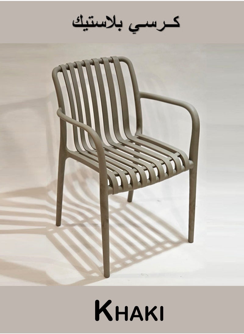 Living - Set of 2 piece Stackable outdoor modern hotel plastic restaurant dining chair chairs for events coffee shop - Image 1