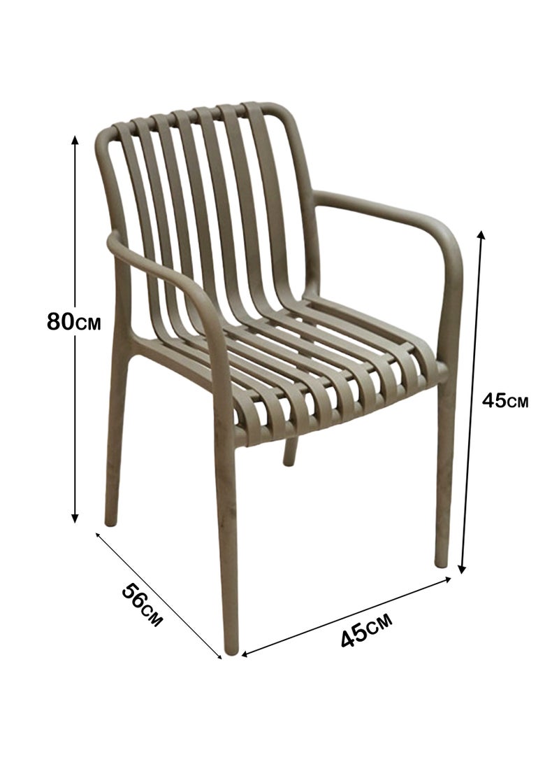 Living - Set of 2 piece Stackable outdoor modern hotel plastic restaurant dining chair chairs for events coffee shop - Image 1
