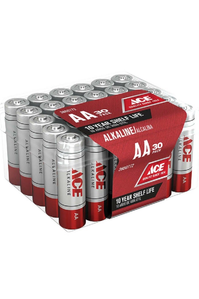 ACE 30-Piece AA Ultra Alkaline Durable Pencil Batteries - Image 2