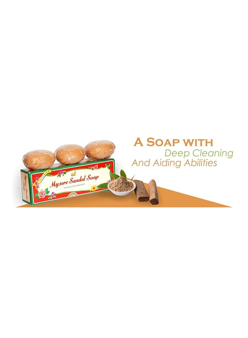 Mysore Sandal Soap, Gift  150g (Pack Of 3) - Image 3