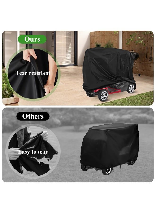Jungda Mobility Scooter Cover - Waterproof, Heavy Duty All-Weather Protection - 48 x 22 x 38 Inch - Image 4