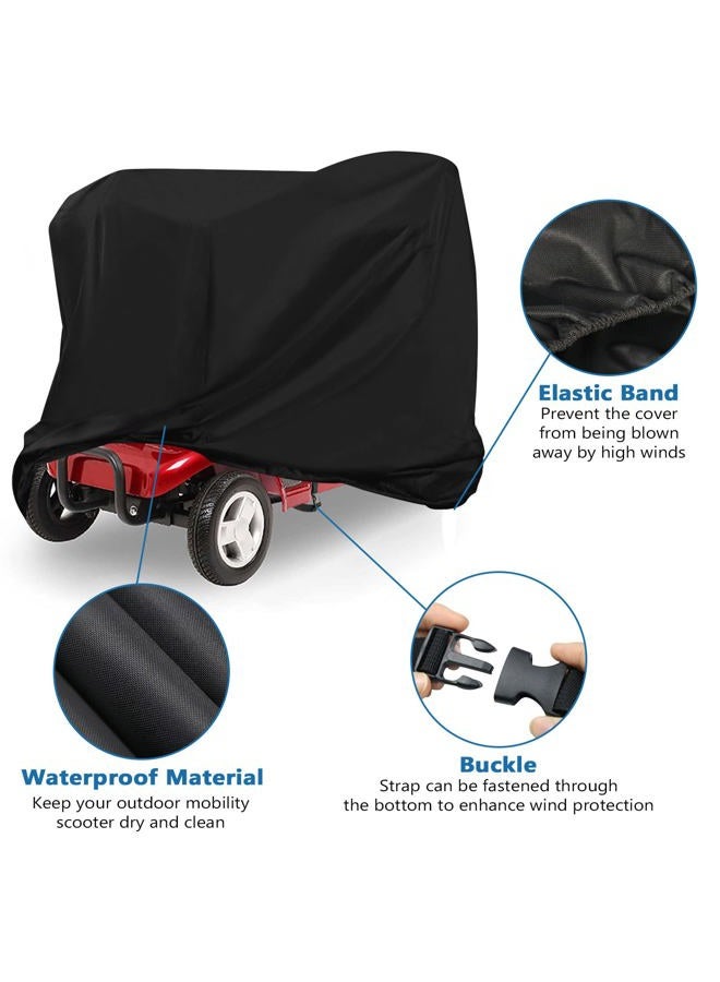 Jungda Mobility Scooter Cover - Waterproof, Heavy Duty All-Weather Protection - 48 x 22 x 38 Inch - Image 3