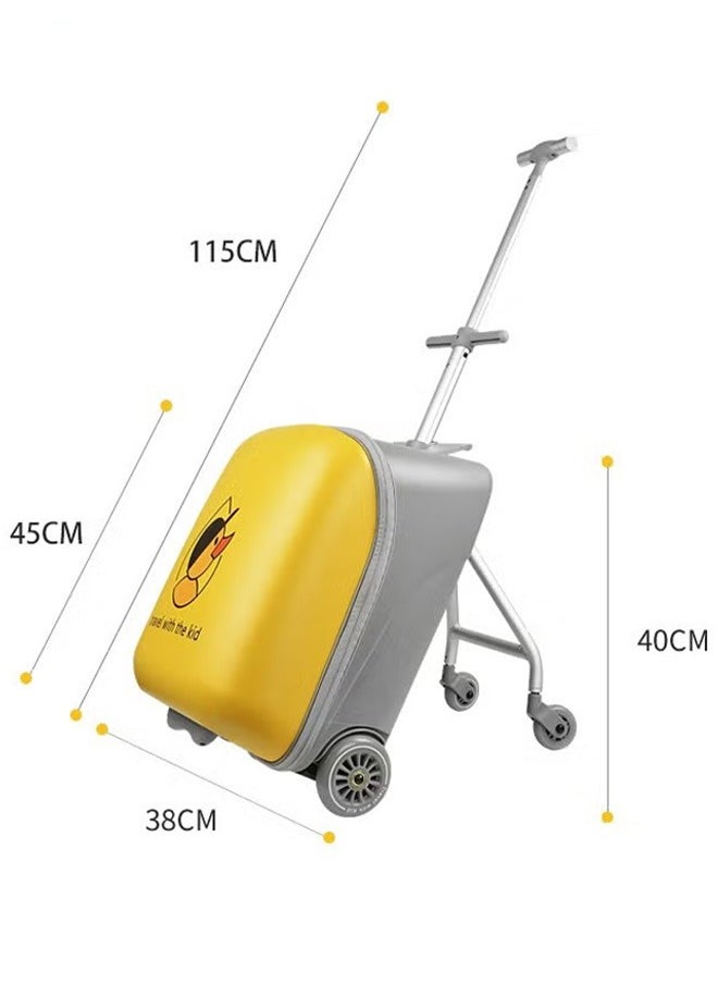 20-Inch Children Can Take Suitcases, With Two Universal Wheels, Child Seats, Customs Locks, And Can Be Taken On The Plane