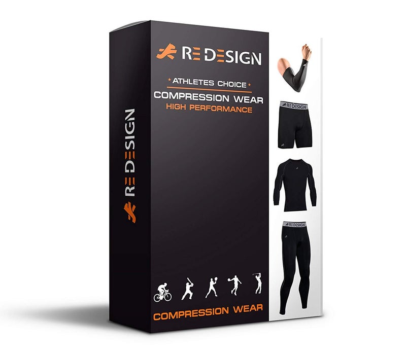 ReDesign Apparels Redesign Premium Compression Arm Sleeves Pair (Nylon) for Gym, Running, Cricket, Tennis, Basketball, Badminton & More (Medium, Dark Grey) - Image 3