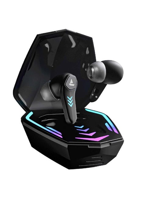Immortal 131 In-Ear Wireless TWS Earbuds Black Sabre – 40 Hours Total Playback, Beast Mode with 40ms Low Latency for Gaming, Dual ENx Mics for Clear Calling, ASAP Charge, Bluetooth v5.3 with Instant Pairing, IPX5 Water Resistance for Work & Play