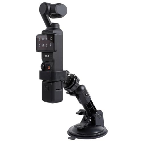 PellKing Suction Cup Mount for DJI Osmo Pocket 3,Car Windshield Window Dash Holder Kit with Expansion Adapter Accessories for DJI OSMO Pocket 3 Camera - Image 1