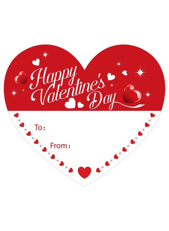 Alynta Happy Valentine's Day Stickers - Valentines Gift Tag Stickers 2 Inch 60Pcs Heart Design Sticker Valentines Labels for Envelope Seals Cards Valentine's Day Decorations - Image 1