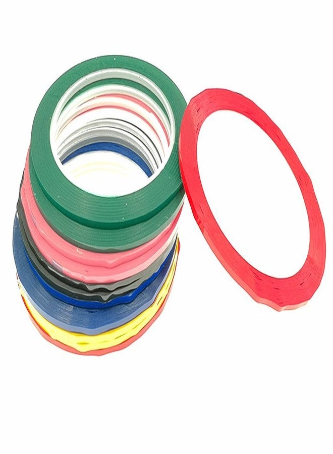 Kinteshun Graphic Chart Tape,Self-Adhesive Gridding Marking Art Whiteboard Tape(3mm Width,12pcs with 6 Colors) - Image 3