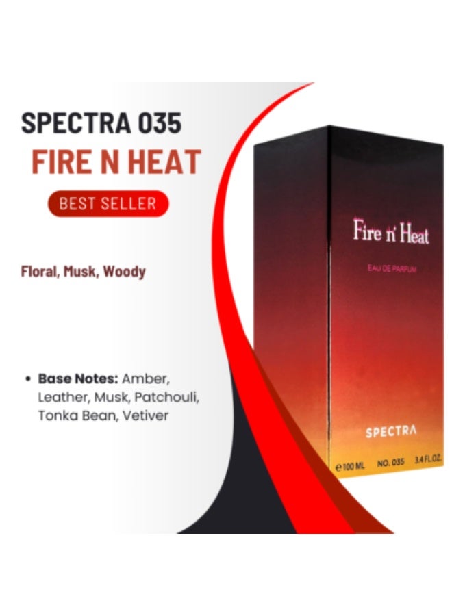 سبكترا عطر سبكترا 035 فاير آند هيت أو دو بارفان للرجال  100 مل - Image 4