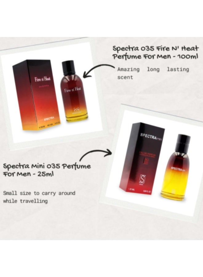 سبكترا عطر سبكترا 035 فاير آند هيت أو دو بارفان للرجال  100 مل - Image 5