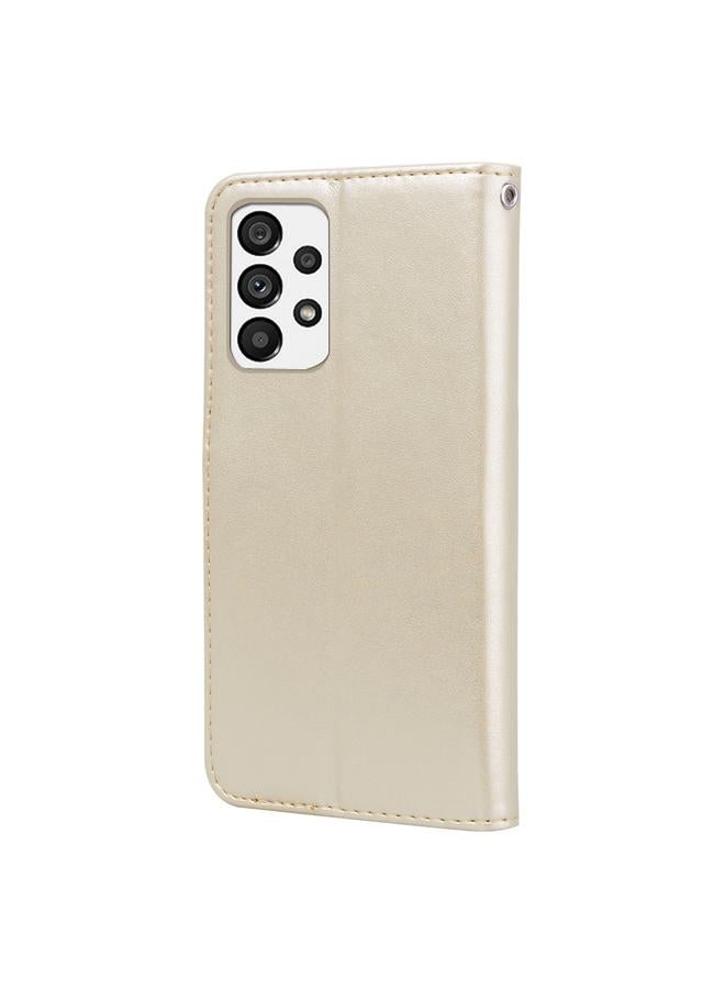 S-TOP Case For Samsung Galaxy A73 5G Rose Embossed Flip PU Leather Phone Case - Image 3