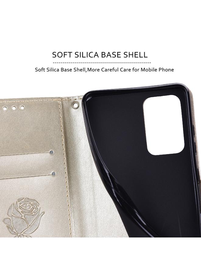 S-TOP Case For Samsung Galaxy A73 5G Rose Embossed Flip PU Leather Phone Case - Image 4