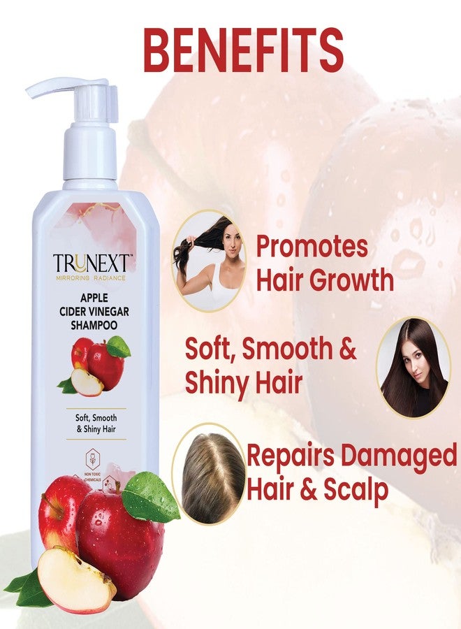 TRUNEXT Apple Cider Vinegar Shampoo For Women And Men Paraben And Sulphate Free Shampoo (300 ml) - Image 4