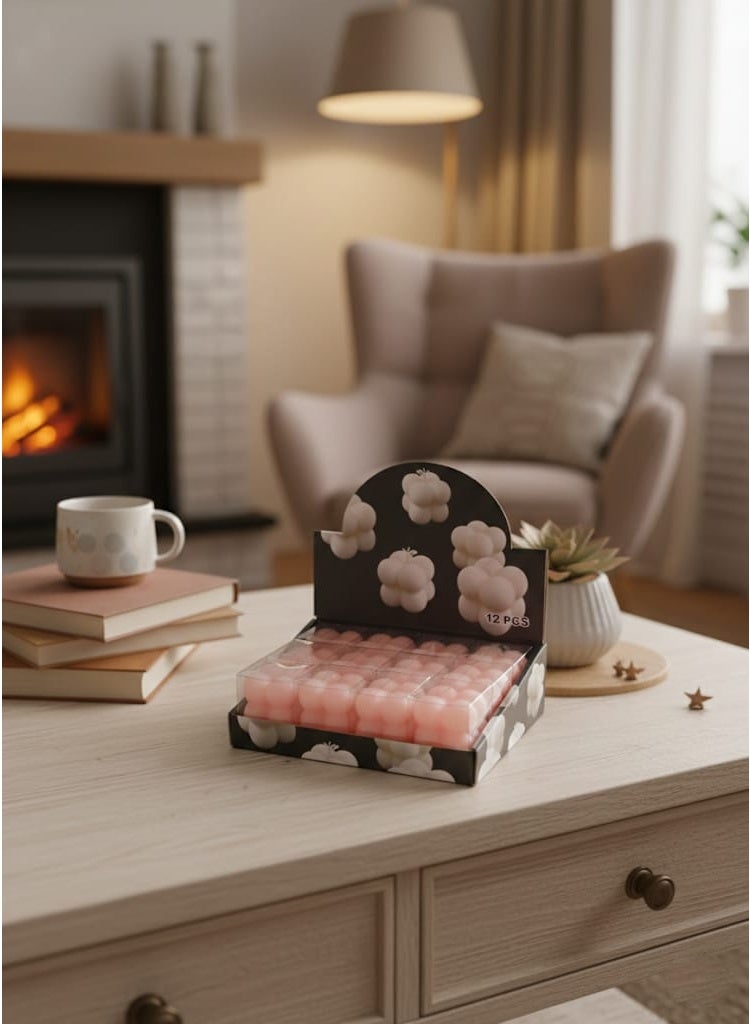 co arma A set of scented candles in the shape of bubbles, 12 pieces - Image 1