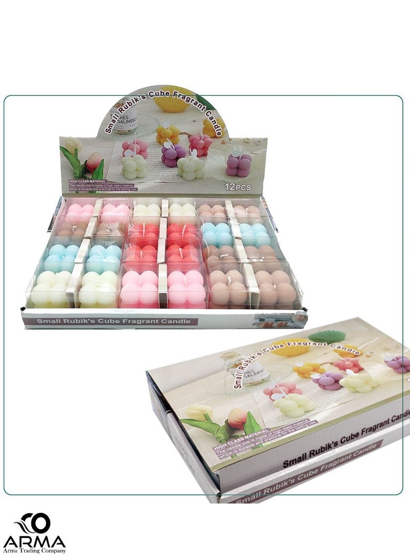 سي او أرماء طقم شموع معطرة شكل فقاعات 24 حبه - Image 2