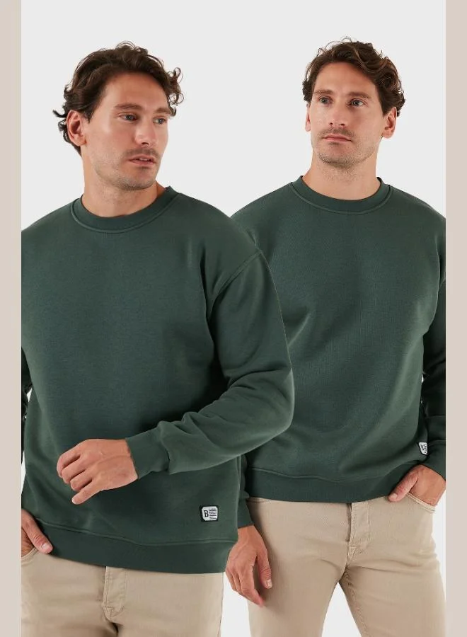 Buratti Buratti Regular Fit Crew Neck Raised 2-Pack Sweat Men's SWEAT 5905255S2