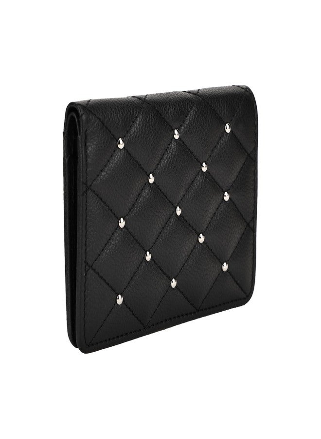 HIROSHI Quilted Leather Purse with Rivets - Image 5