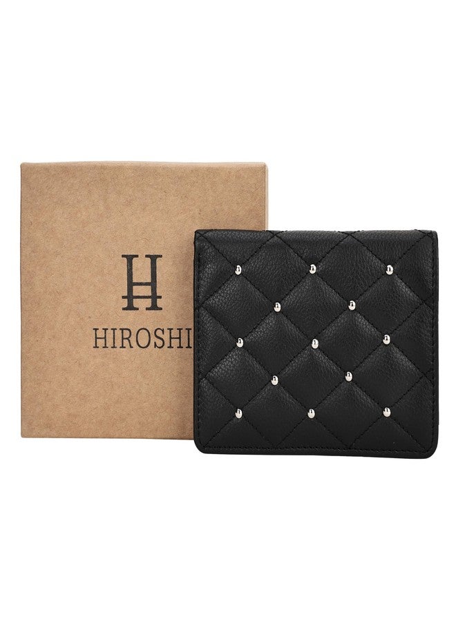 HIROSHI Quilted Leather Purse with Rivets - Image 4