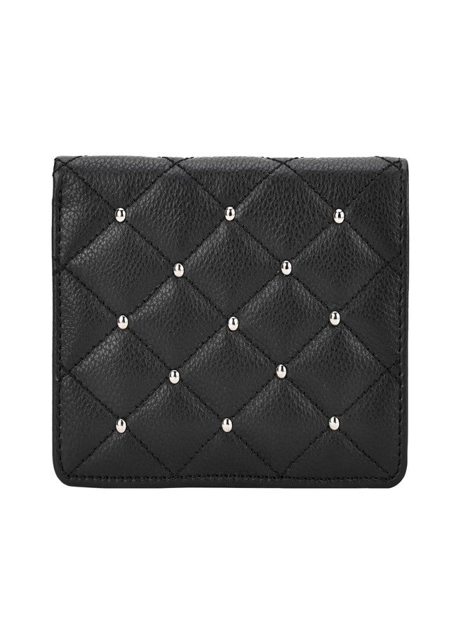 HIROSHI Quilted Leather Purse with Rivets - Image 1