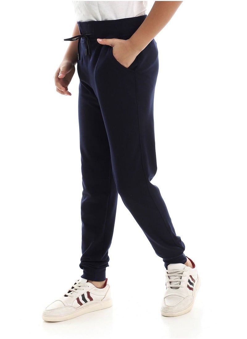 Caesar - Caesar Boys Elastic Waist Sweatpants blue - Image 1