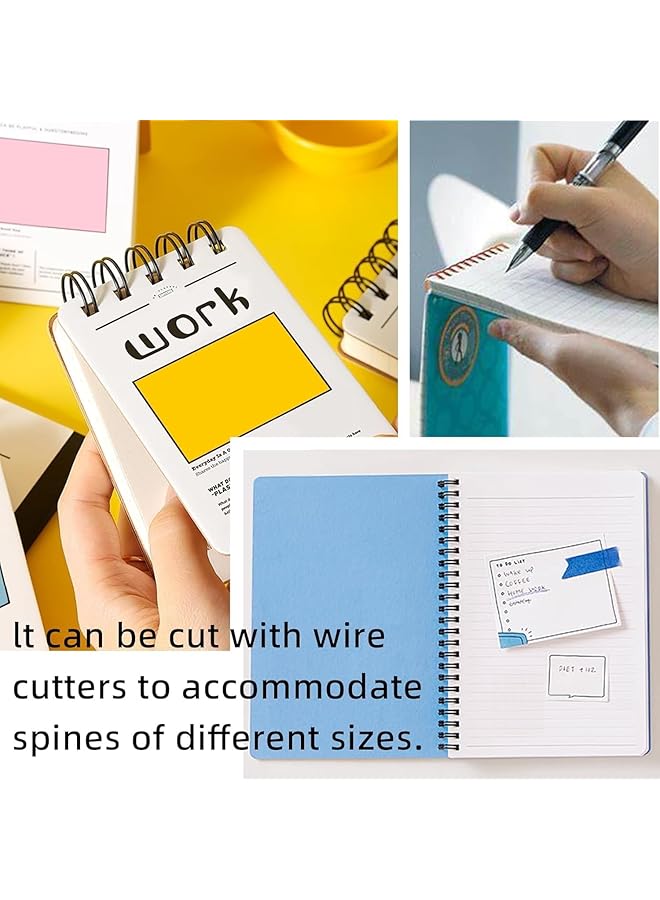 erorex Spiral Binding Coils 14.3Mm 3:1 Pitch 100 Pack Assorted Colors Metal For Notebooks Files Documents - Image 4