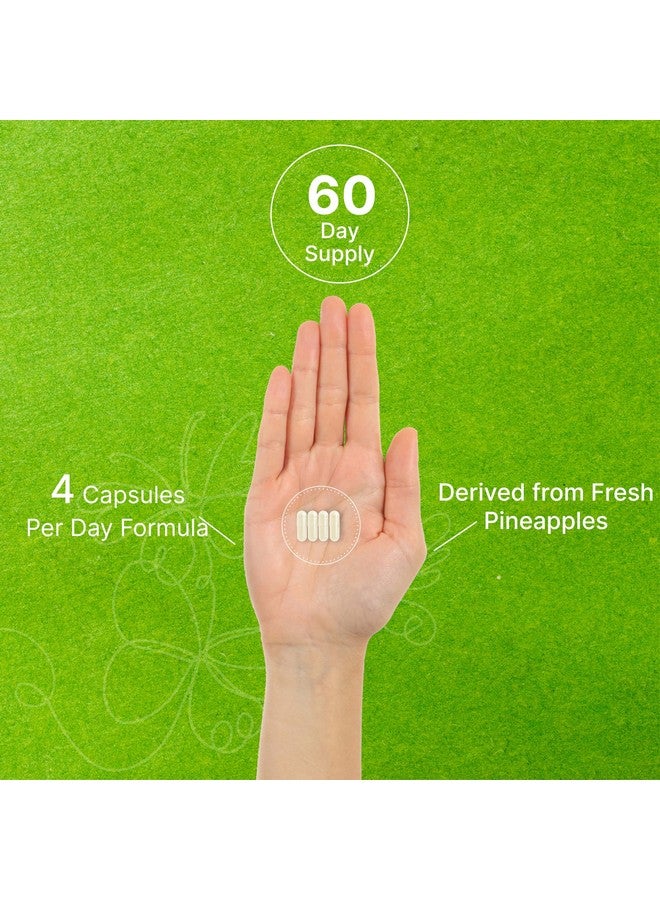 ملحق الصفقة مكمل بروميلين بتركيز 2000 ملغ لكل حصة، 240 كبسولة - إنزيمات بروتينية طبيعية من الأناناس الطازج - يدعم هضم العناصر الغذائية - Image 5