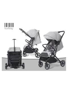 burbay Two-way baby stroller with stainless steel folding handle for travel and trips  - Image 2