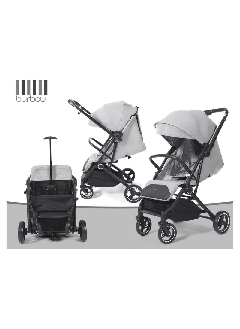 burbay - Two-way baby stroller with stainless steel folding handle for travel and trips - Image 1
