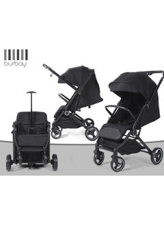 burbay Two-way baby stroller with stainless steel folding handle for travel and trips  - Image 3