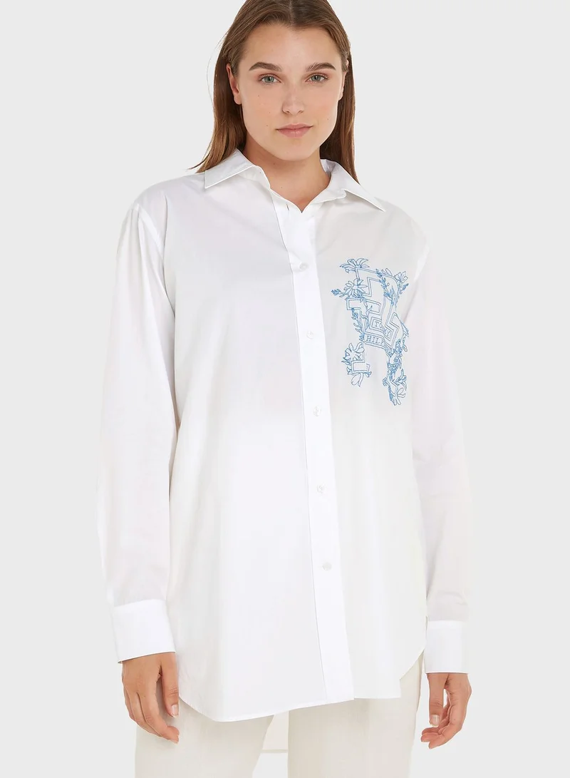TOMMY HILFIGER Button Down Graphic Shirts