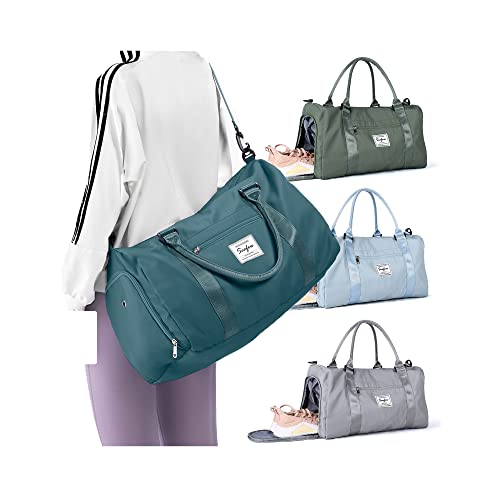 BJLFS Weekender Duffel Bags for Women Men, Travel Totes Bag for Airplane, Cute Sports Gym Dance Overnight Luggage Bag with Wet Pocket Shoe Compartment, Carry On Hospital Bag for Labor and Delivery - Image 1