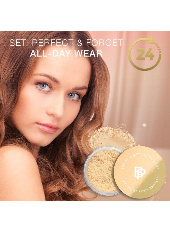 BellaPierre bellapierre Banana Setting Powder | Lightweight Color-Correcting Powder with All Day Makeup Protection | Eliminates Blotchiness and Dark Under-Eye Circles | Talc-Free | Matte Tint - Original - 0.14 Oz - Image 2