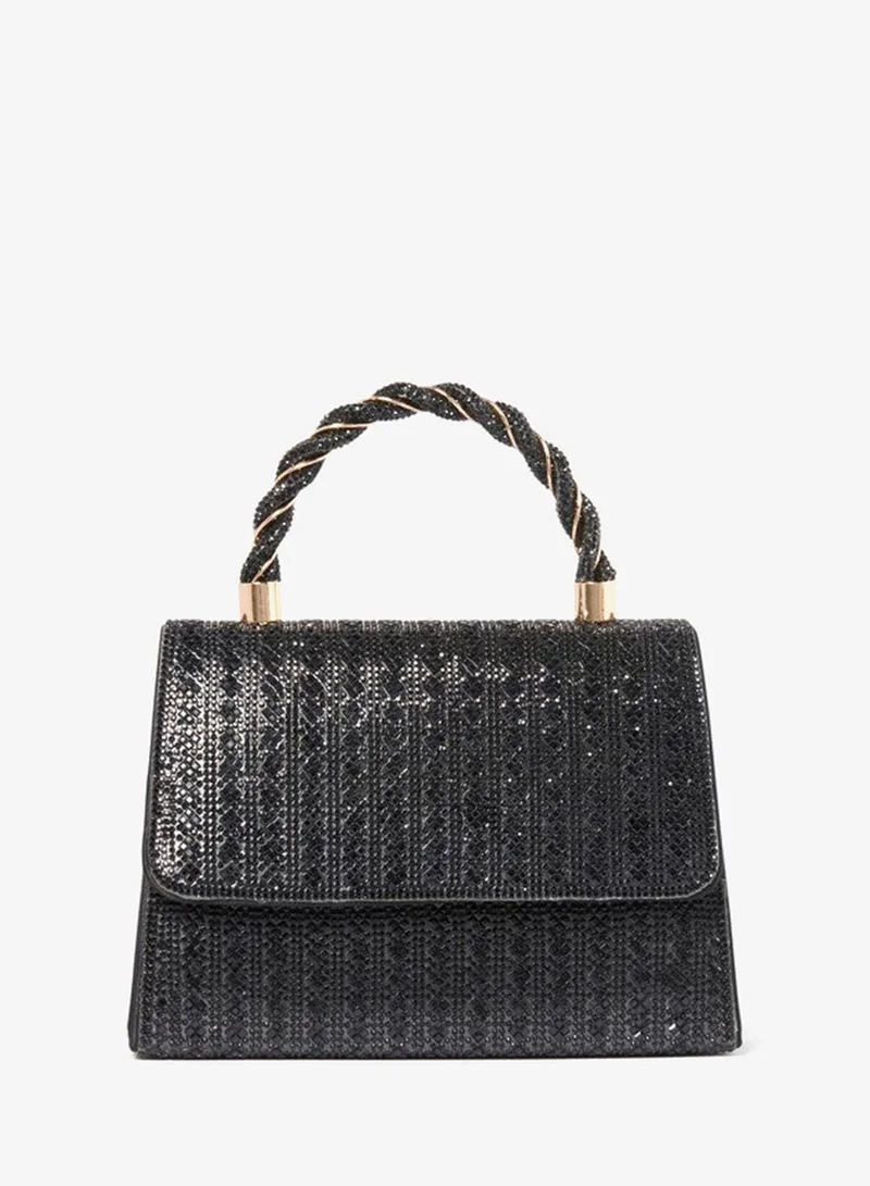 SELINA Signature Embellished Mini Top Handle Bag