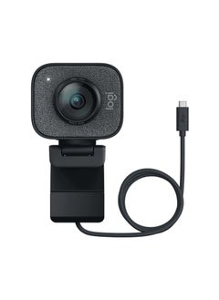 Logitech StreamCam Full HD 1080P / 60fps Auto Focus USB-C / Type-C Port Live Broadcast Gaming Webcam, Built-in Microphone (Black)