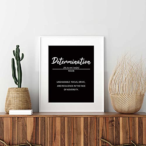 Outus 9 Pieces Inspirational Phrases Wall Art Prints Motivational Sayings Quote Poster Positive Print Decoration for Teens Adults Living Room Office Classroom College Decor, Unframed, 8 x 10 Inch (Black) - Image 5