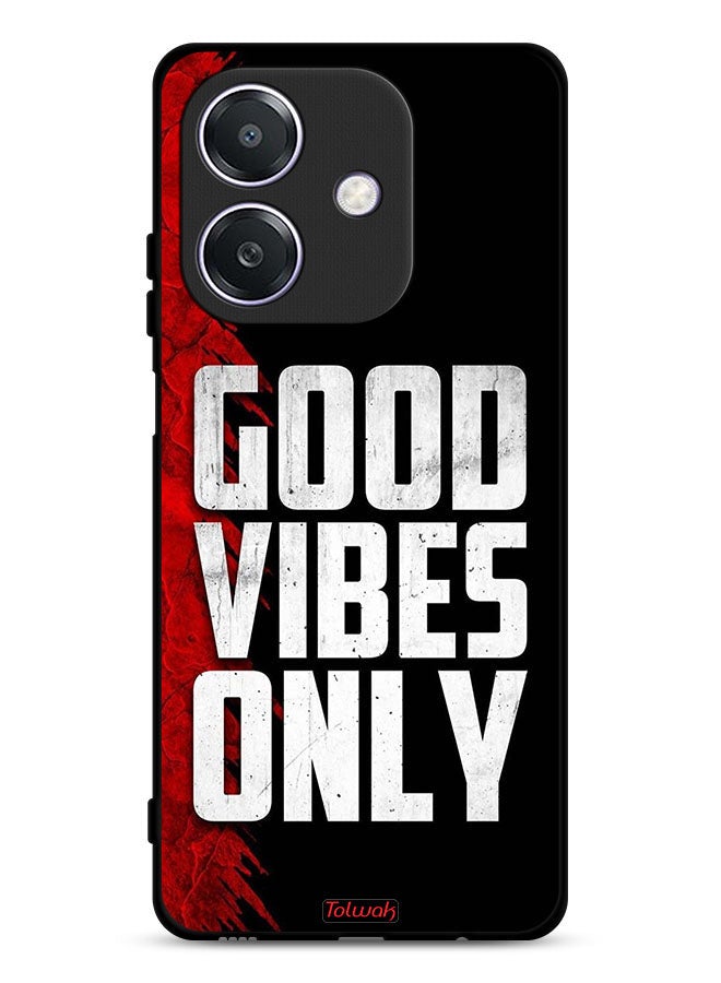 Tolwak Oppo A3x 5G Protective Case Cover Good Vibes Only - Image 1