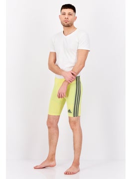 Adidas Men Brand Logo Board Shorts Swimwear, Yellow  - Image 4
