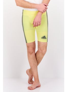 Adidas Men Brand Logo Board Shorts Swimwear, Yellow  - Image 1