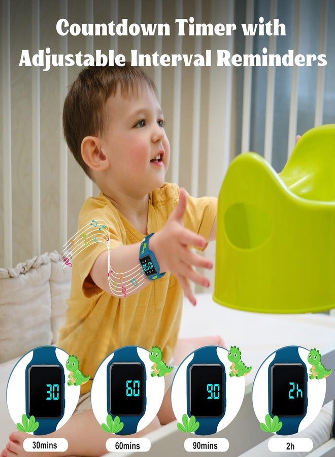 VTAIGE Toddler Potty Training Set – Potty Training Watch with Musical/Vibration Alerts, Fun Board Book, Progress Chart & Reward Stickers – Interactive Toilet Learning Kit for Boys and Girls Ages 2-6 - Image 3