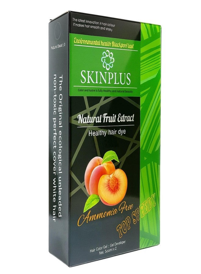 SKINPLUS Top Speedy Natural Fruit Extract Hair Color | Ammonia-Free Healthy Black Hair Dye| 500ml x 2 - Image 3