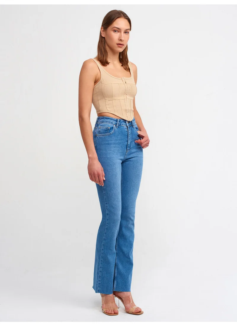 ديلفين 3791 Corset Top-Camel