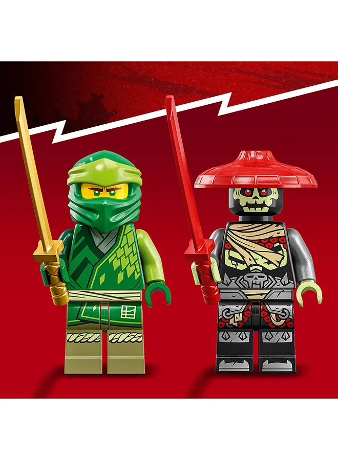 LEGO Ninjago Lloyd’S Ninja Street Bike Beginner Building Toy Set; Gift Idea For Kids Aged 4+, Featuring A Motorcycle And Lloyd And Bone Guard Minifigures (64 Pieces) 71788