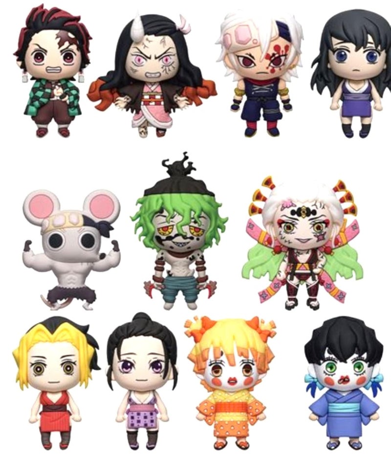 Monogram Demon Slayer Kimetsu No Yaiba 3D Foam Figural Bag Clip | ONE Random Character per Blind Bag - Image 1