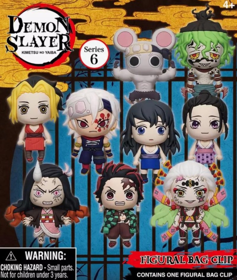 Monogram Demon Slayer Kimetsu No Yaiba 3D Foam Figural Bag Clip | ONE Random Character per Blind Bag - Image 2