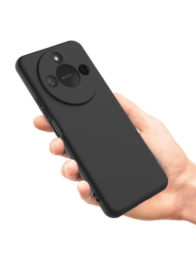 Honor X9C Smart Case Soft Flexible Slim Fit TPU Back Cover Matt Black Protective Case with Camera Protection Designed for Honor X9C Smart  - Image 1