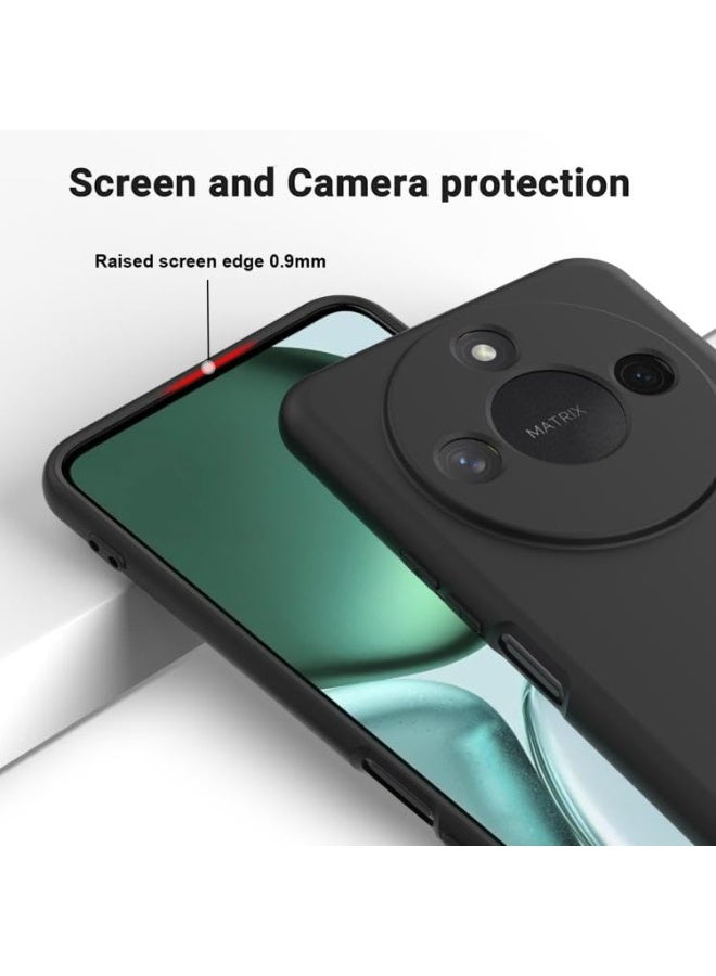 Honor X9C Smart Case Soft Flexible Slim Fit TPU Back Cover Matt Black Protective Case with Camera Protection Designed for Honor X9C Smart  - Image 3