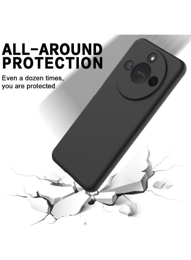 Honor X9C Smart Case Soft Flexible Slim Fit TPU Back Cover Matt Black Protective Case with Camera Protection Designed for Honor X9C Smart  - Image 4