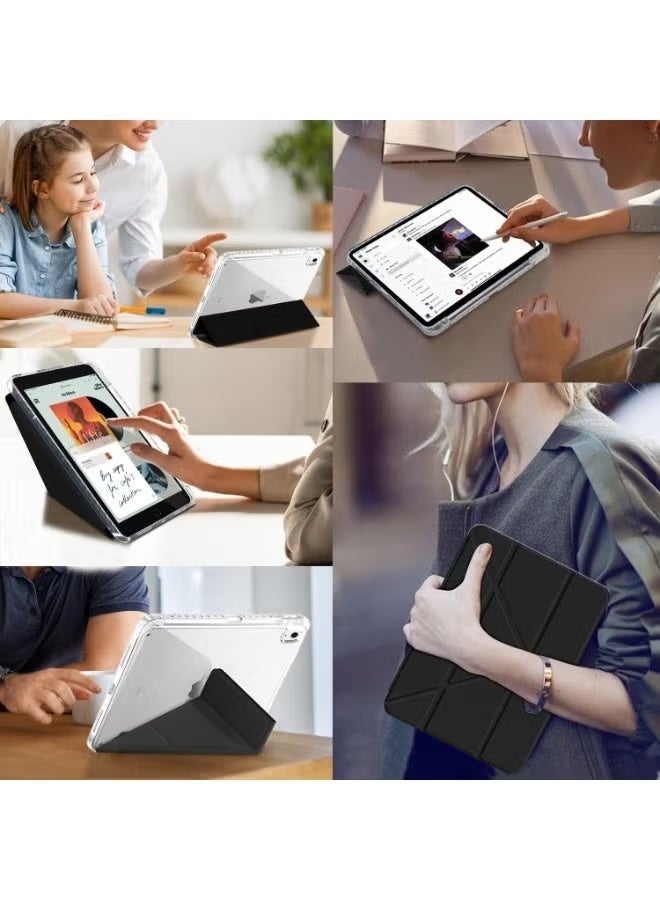 kunshao iPad Case for iPad 11th Gen 11" 2025 & 10th Gen 10.9" 2022, Compatible with Apple iPad, Slim Clear Stand Cover with Pencil Holder, Soft Transparent Smart Shell - Image 1